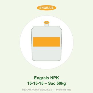 Engrais NPK 15-15-15 – Sac 50kg